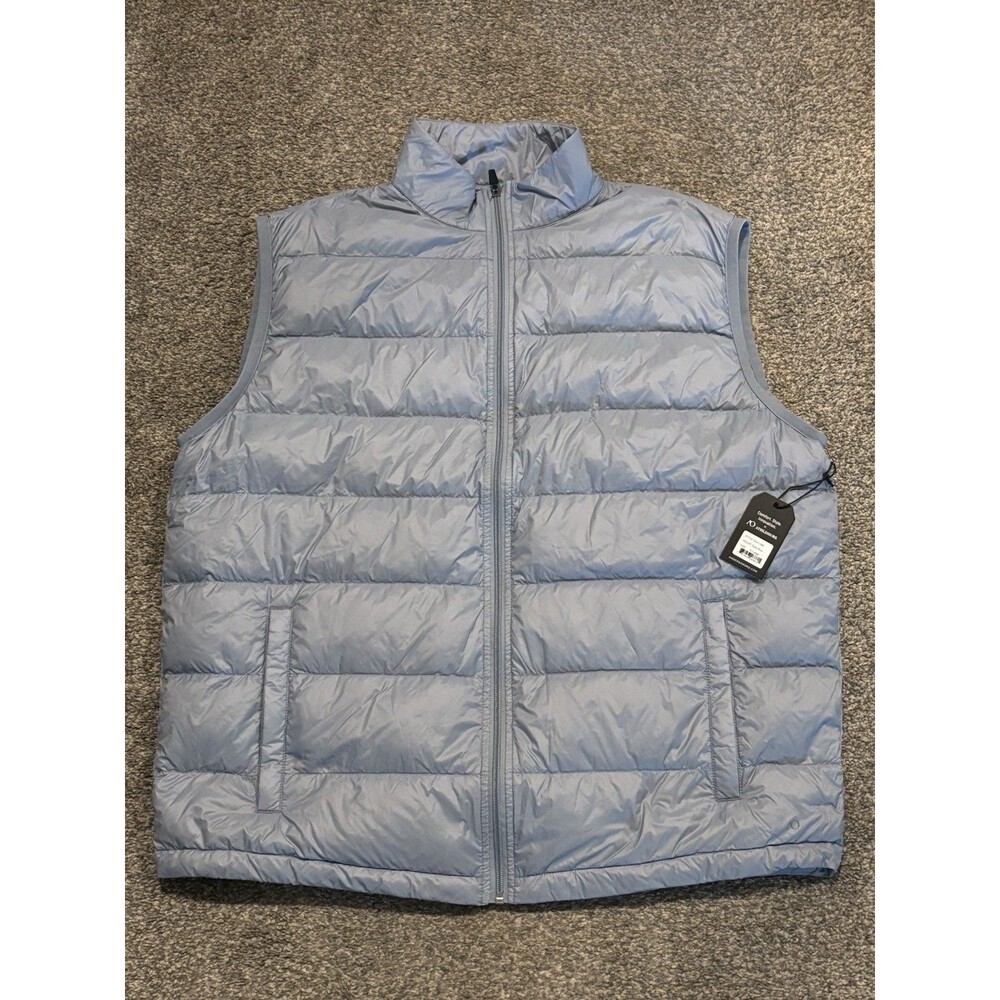 Anderson Ord Down Vest Men’s Size XL Dusty Blue Full Zip Golf NWT